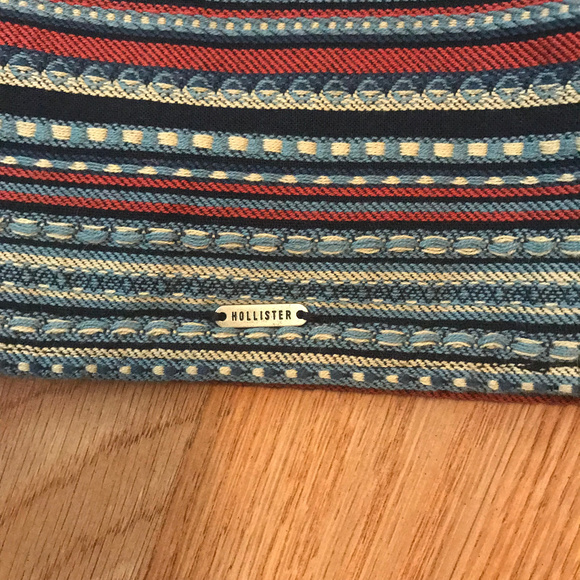 Hollister Striped Mini Skirt Sz 9 (G04) - Picture 4 of 5